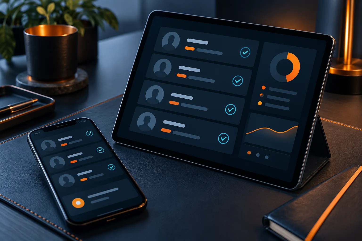 AI call lead summary synchronized across mobile and CRM devices