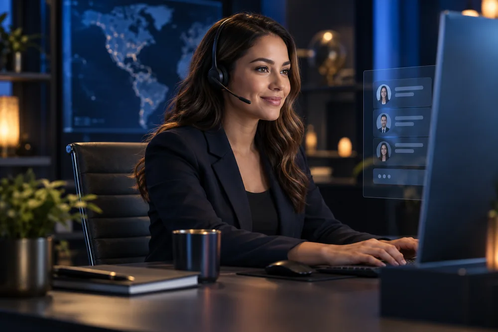 Angel AI voice agent operating live