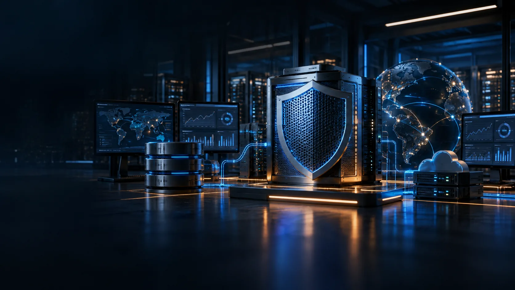 Infraestructura digital segura con SSL, respaldos y monitoreo continuo