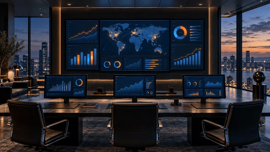 Dashboard de analítica e inteligencia empresarial en tiempo real